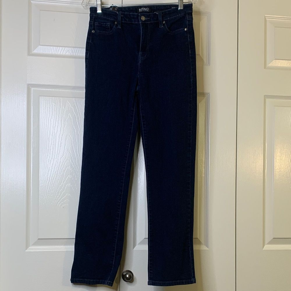 Buffalo David Bitton Women's ALYSSA, Navy Straight Leg Jeans, size 4